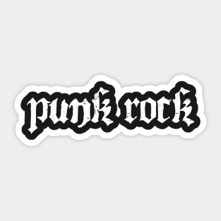 Gothic Punk Rock Text Sticker